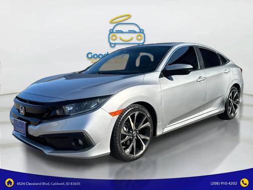 Lunar Silver Metallic 2020 Honda Civic Sport CVT