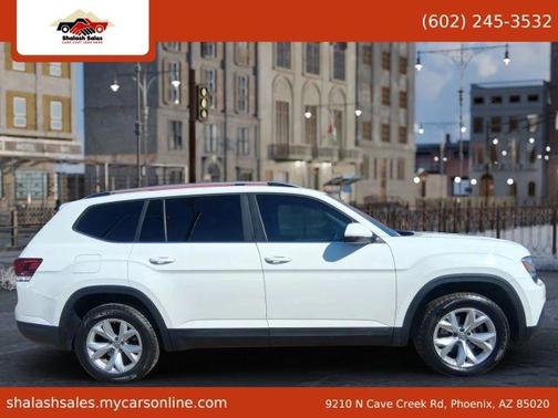 Pure White 2018 Volkswagen Atlas 3.6L Launch Edition