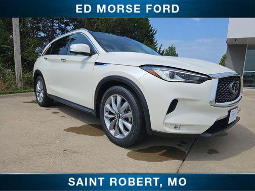 Majestic White 2022 INFINITI QX50 ESSENTIAL AWD SUV