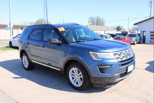 Blue Metallic 2018 Ford Explorer XLT