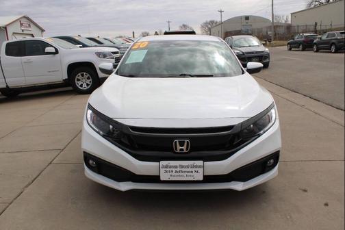 Platinum White Pearl 2020 Honda Civic Sport