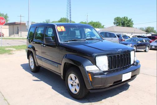 Brilliant Black Crystal Pearlcoat 2009 Jeep Liberty Sport