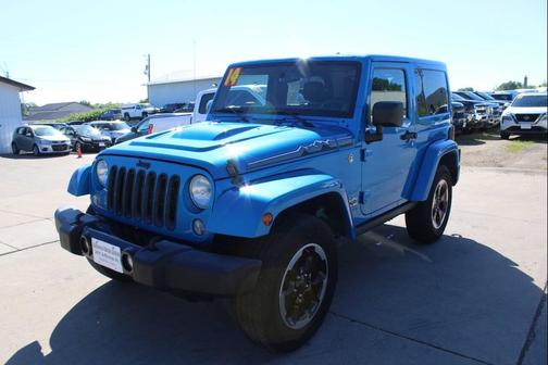 Hydro Blue Pearl Coat 2014 Jeep Wrangler Sahara