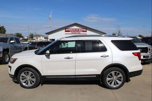 White Platinum Metallic Tri-Coat 2019 Ford Explorer Limited