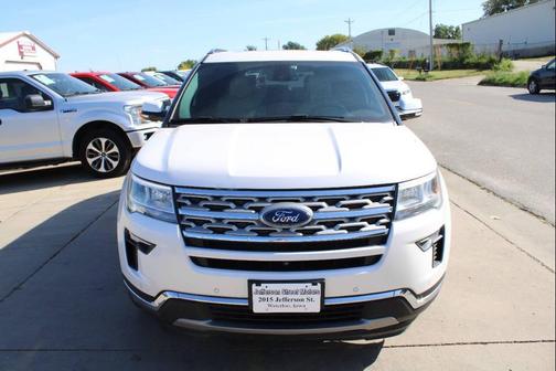 White Platinum Metallic Tri-Coat 2019 Ford Explorer Limited