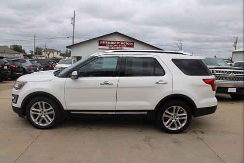 White Platinum Metallic Tri-Coat 2016 Ford Explorer Limited