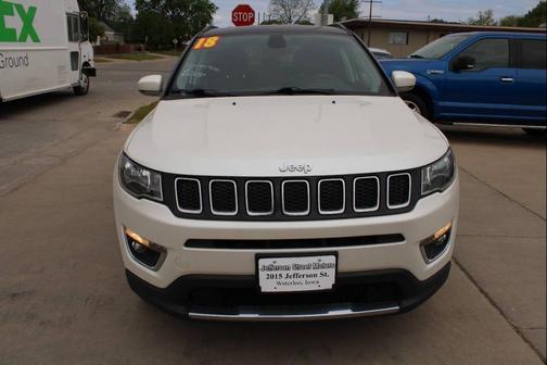 Pearl White Tri-Coat 2018 Jeep Compass Limited