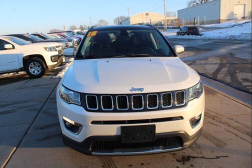 Pearl White Tri-Coat 2018 Jeep Compass Limited