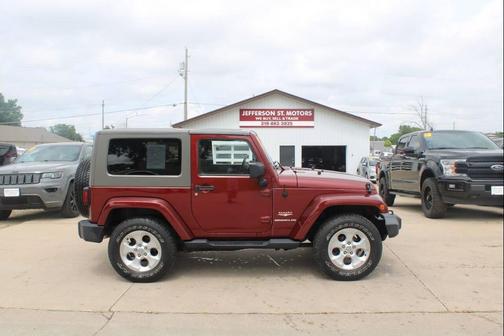 Maroon 2010 Jeep Wrangler Sahara