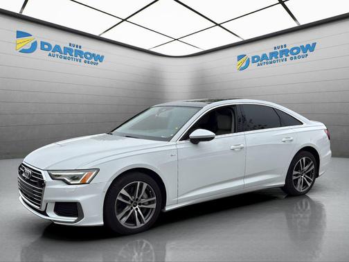 Glacier White 2021 Audi A6 55 Premium Plus