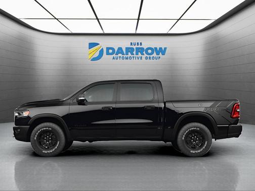 Diamond Black Crystal Pearlcoat 2026 RAM 1500 RHO Crew Cab 4x4 5'7' Box