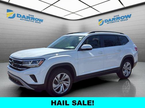 Pure White 2022 Volkswagen Atlas 3.6L SE w/Technology