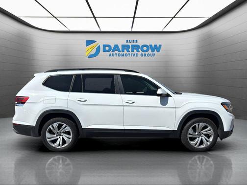 Pure White 2022 Volkswagen Atlas 3.6L SE w/Technology