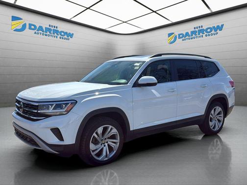 Pure White 2022 Volkswagen Atlas 3.6L SE w/Technology