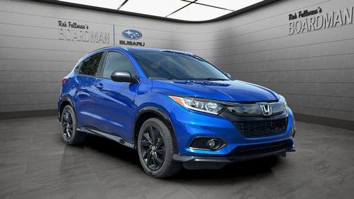 Aegean Blue Metallic 2022 Honda HR-V AWD Sport