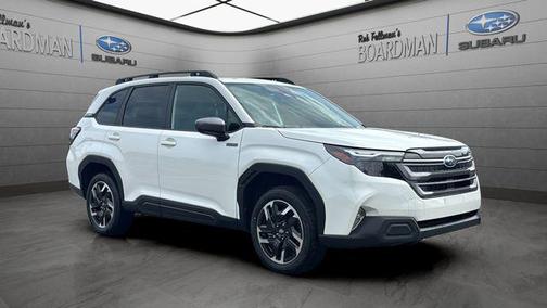 Crystal White Pearl 2026 Subaru Forester Hybrid Premium