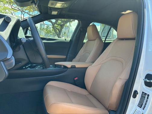 Ultra White with Obsidian Roof 2025 Lexus UX 300h F SPORT Handling
