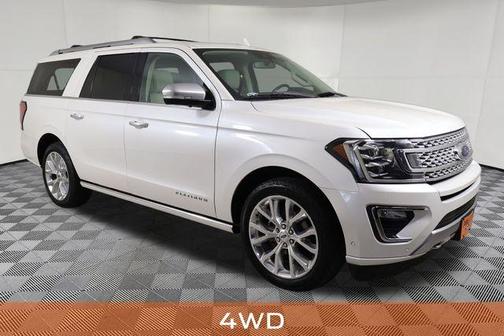 White Platinum Clearcoat Metallic 2018 Ford Expedition Max Platinum