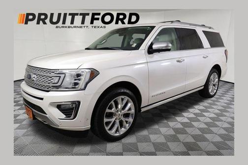 White Platinum Clearcoat Metallic 2018 Ford Expedition Max Platinum
