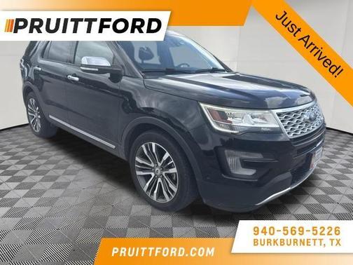 Shadow Black 2017 Ford Explorer Platinum