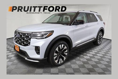 White 2026 Ford Explorer Platinum