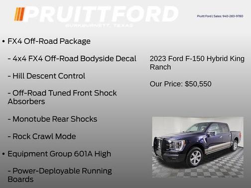 Antimatter Blue Metallic 2023 Ford F-150 King Ranch