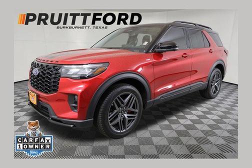Rapid Red Metallic Tinted Clearcoat 2025 Ford Explorer ST-Line