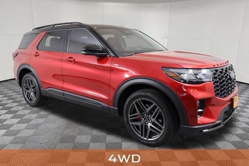 Rapid Red Metallic Tinted Clearcoat 2025 Ford Explorer ST-Line
