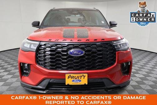 Rapid Red Metallic Tinted Clearcoat 2025 Ford Explorer ST-Line