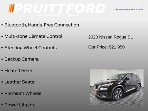 Black 2023 Nissan Rogue SL