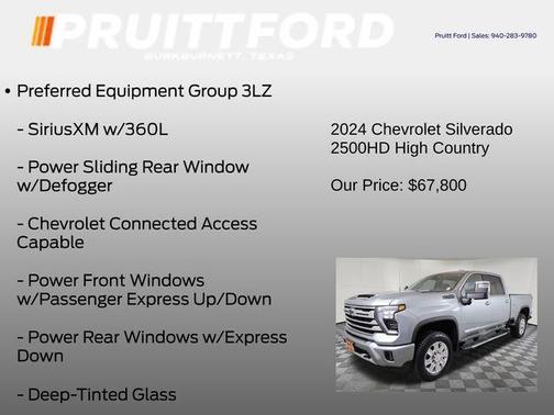 Sterling Gray Metallic 2024 Chevrolet Silverado 2500 High Country