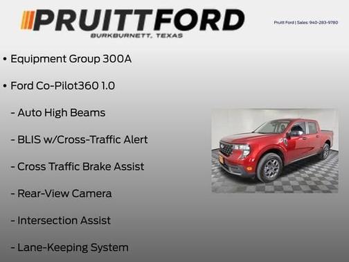 Red 2025 Ford Maverick XLT