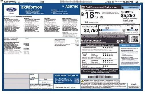 Black 2026 Ford Expedition Platinum