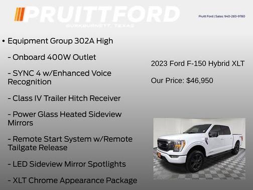 Oxford White 2023 Ford F-150 XLT