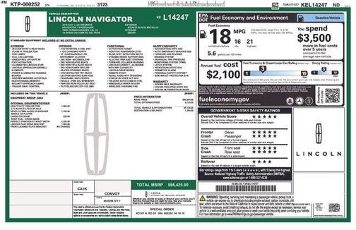 Infinite Black Metallic 2019 Lincoln Navigator L Reserve