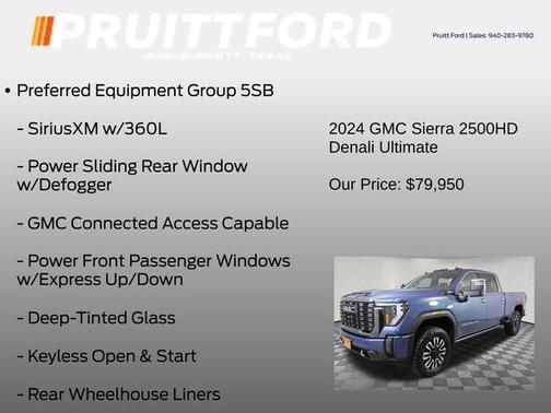 Metallic 2024 GMC Sierra 2500 Denali Ultimate