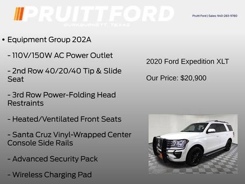 Star White 2020 Ford Expedition XLT