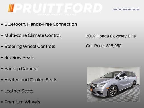 2019 Honda Odyssey Elite
