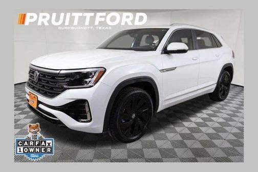 Opal White Pearl Effect 2024 Volkswagen Atlas Cross Sport 2.0T SEL R-Line SUV