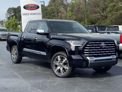 Midnight Black Metallic 2026 Toyota Tundra Hybrid Capstone