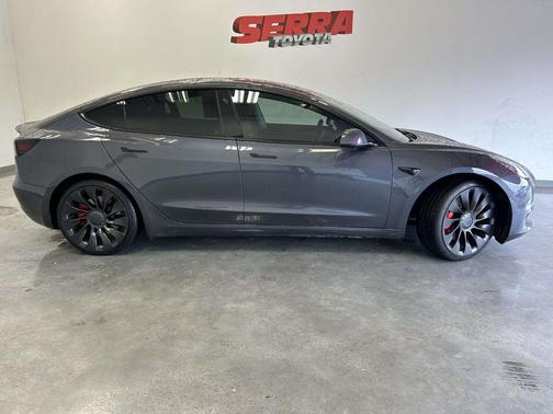 Gray 2022 Tesla Model 3 Performance