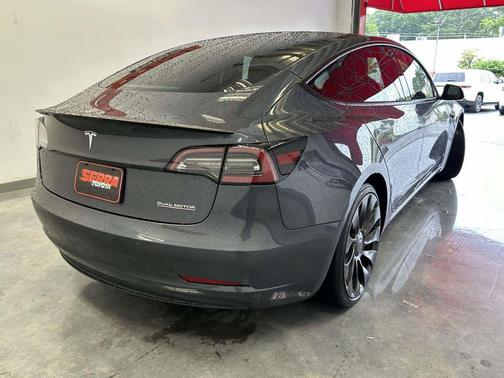 Gray 2022 Tesla Model 3 Performance