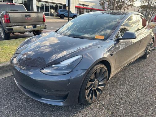 Gray 2022 Tesla Model 3 Performance