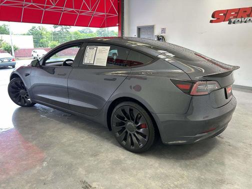 Gray 2022 Tesla Model 3 Performance