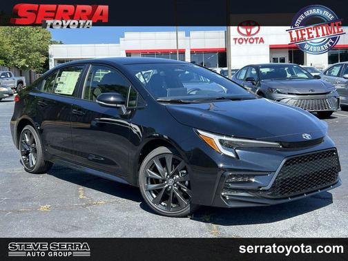 Midnight Black Metallic 2026 Toyota Corolla Hybrid SE