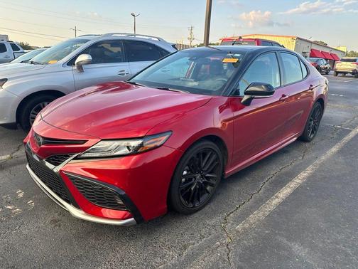 Supersonic Red/Midnight Black Metallic 2023 Toyota Camry XSE