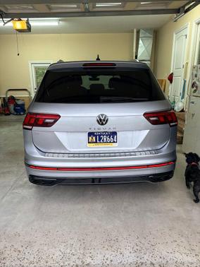 Silver Metallic 2023 Volkswagen Tiguan 2.0T SE R-Line Black