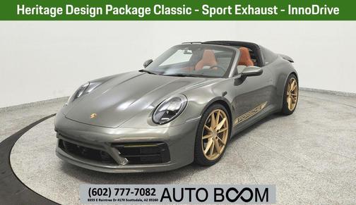 Aventurine Green Metallic 2023 Porsche 911 Targa 4S