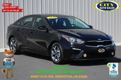 Aurora Black 2020 Kia Forte LXS