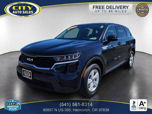 Ebony Black 2022 Kia Sorento LX